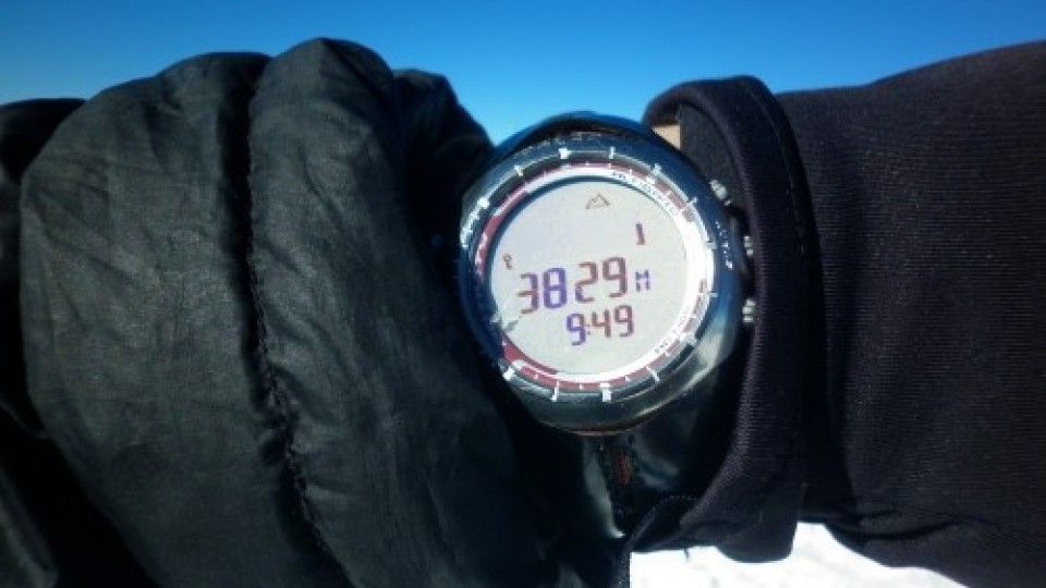 Altimetro en el volcan lanin