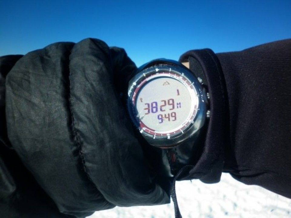 Altimetro en el volcan lanin