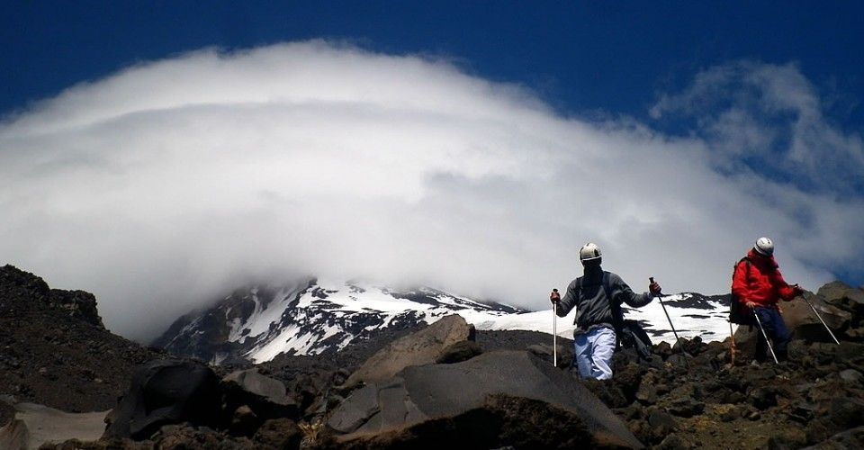 Ascensión al volcán Lanin