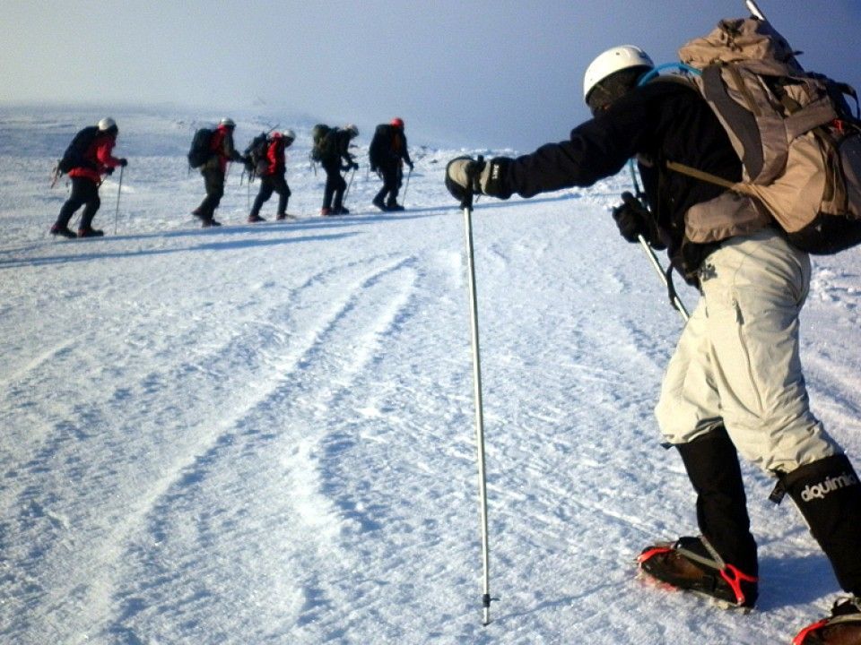 Ascensión al volcán Lanín