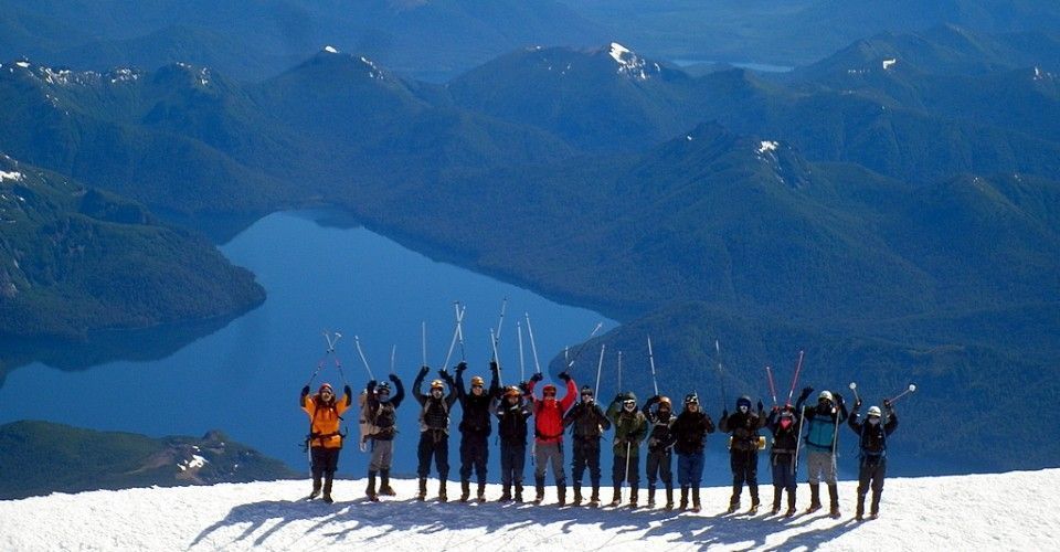Ascensión al volcán Lanin