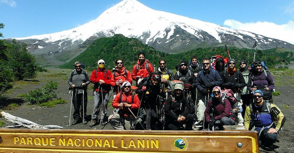 Ascensión al volcán Lanin